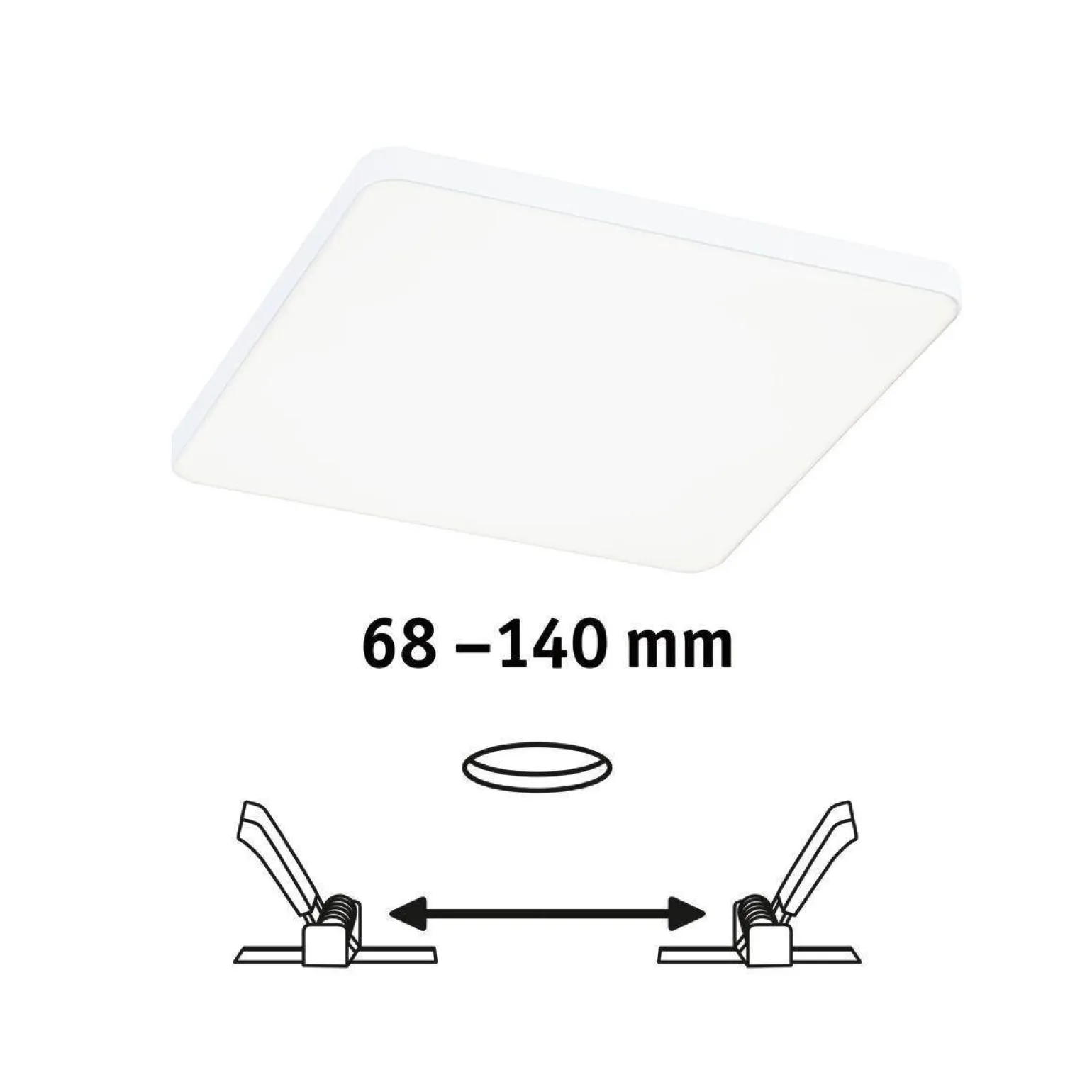 Panel bezramkowy Veluna VariFit 160x160mm 4000K DIM (PL79954) - PAULMANN