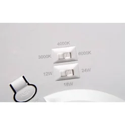 Panel LED 8-in-1 24W biały 3/4/6000K (XD-LP240) - Xudo