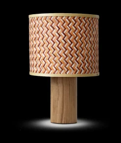 PHIL Lampa stojąca, pleciony bambus, przewód tekstylny czarny, włącznik na przewodzie (LY04PHI/H38/NA) - LYOMA