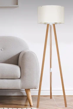 PIKO LAMPA PODŁOGOWA NATURALNA/BAMBOO-CREAM (ASZ.1664) - Zuma Line