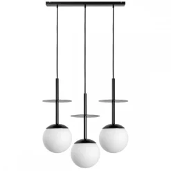 PLAAT A 3L czarna potrójna lampa sufitowa (PLL322P0) - Ummo