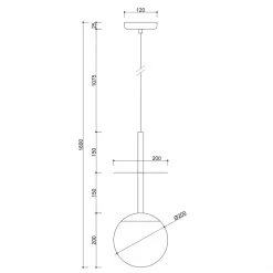 PLAAT A różowa sufitowa lampa wisząca (PLA188P0) - Ummo