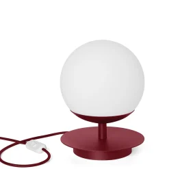 PLAAT ST burgundowa lampa stołowa (PLS154P1) - Ummo