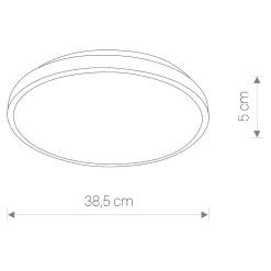 Plafon AGNES LED IP44 Ø40 cm (10977) - Nowodvorski
