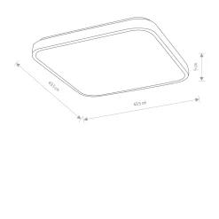 Plafon AGNES LED IP44 kwadrat (10986) - Nowodvorski
