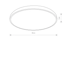 Plafon AGNES ROUND LED PRO biały 4000K IP44 (10980) - Nowodvorski