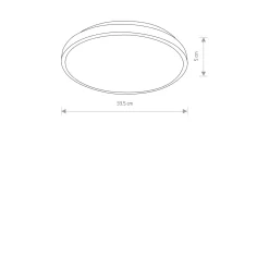 Plafon AGNES ROUND LED PRO czarny 3000K IP44 (10971) - Nowodvorski