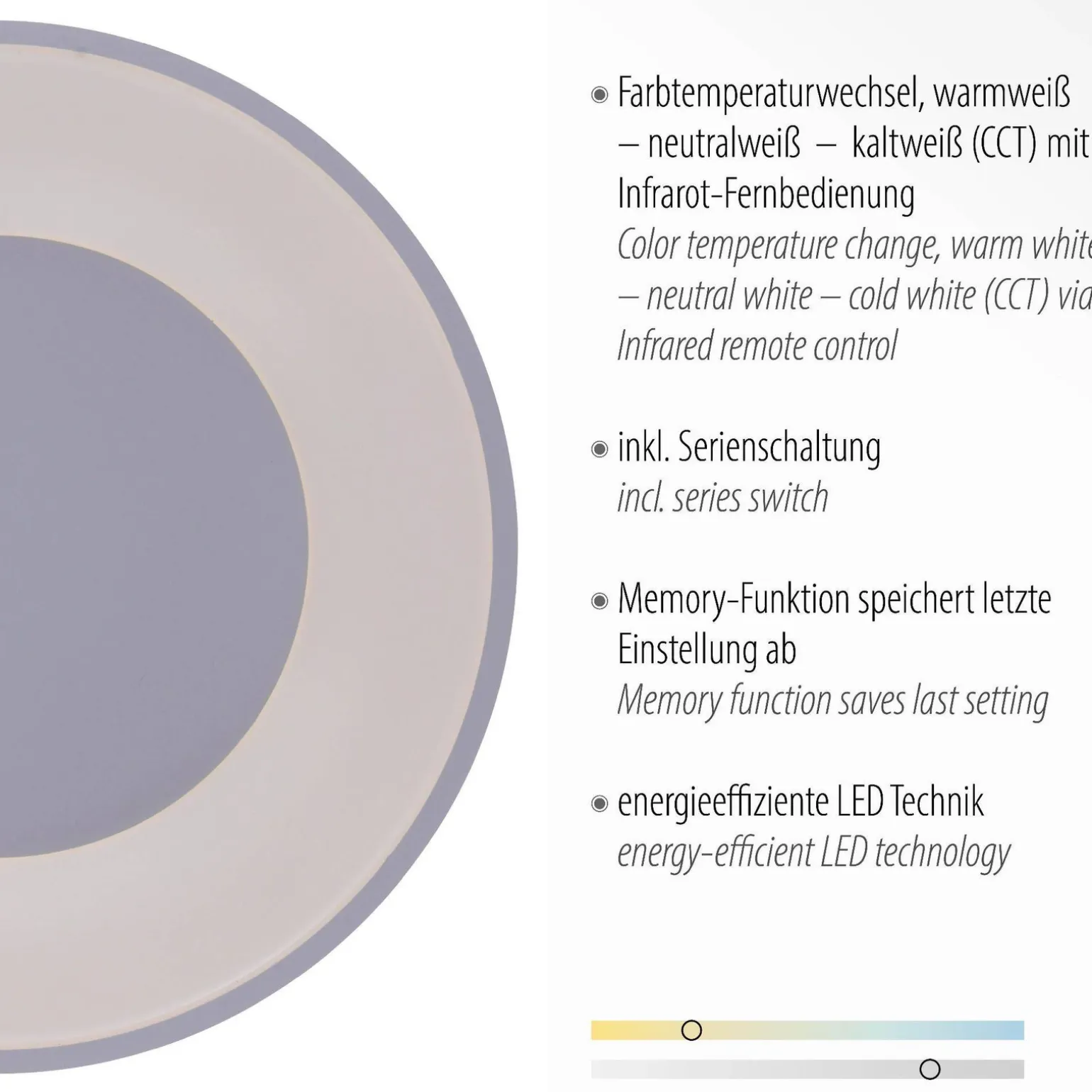 Plafon ANIKA biały (14326-16) - Paul Neuhaus
