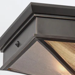 Plafon Cairo - 2 źródła światła - Miejski brąz (QN-CAIRO-F-M-UBZ-CR) - Quintiesse