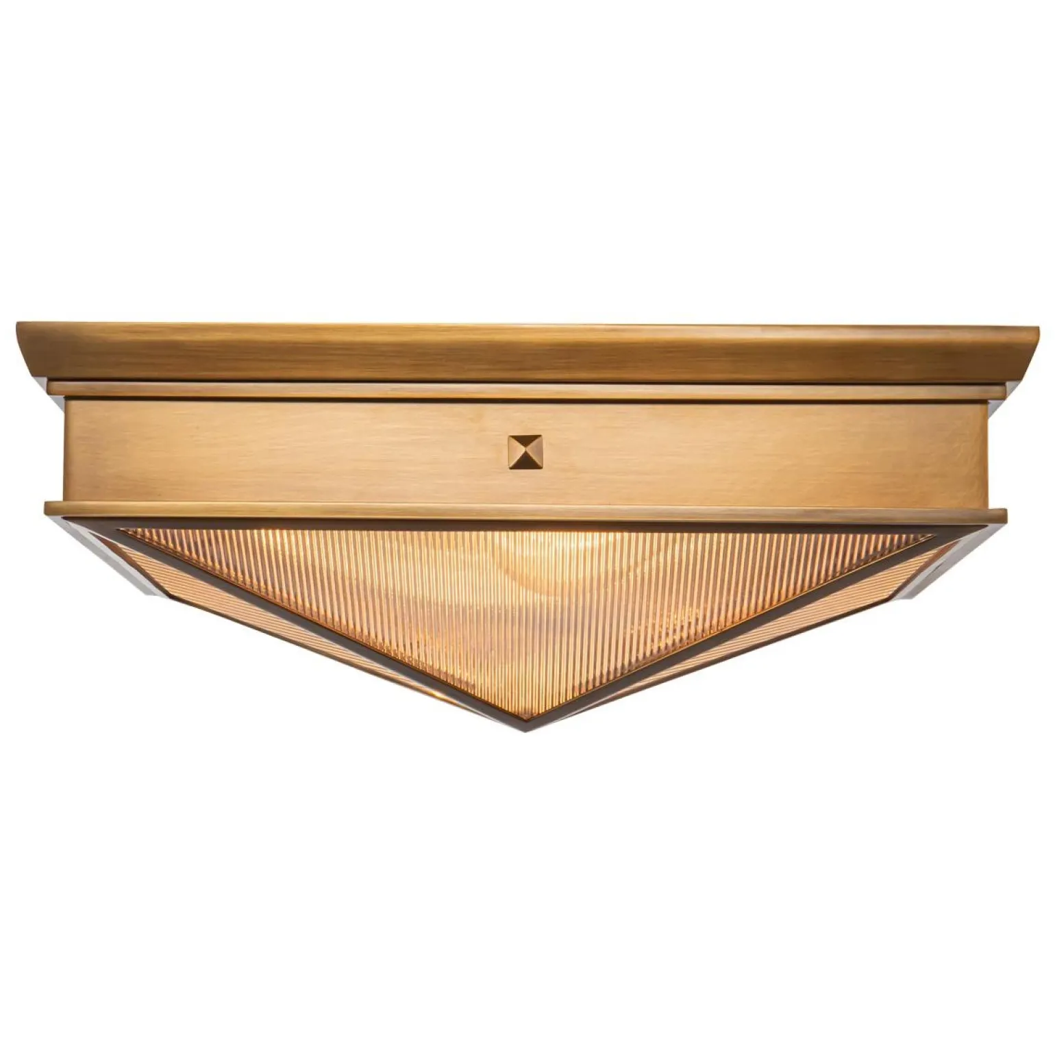 Plafon Cairo - 2 źródła światła - Vintage mosiądz (QN-CAIRO-F-M-VBS-CR) - Quintiesse