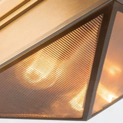 Plafon Cairo - 2 źródła światła - Vintage mosiądz (QN-CAIRO-F-M-VBS-CR) - Quintiesse