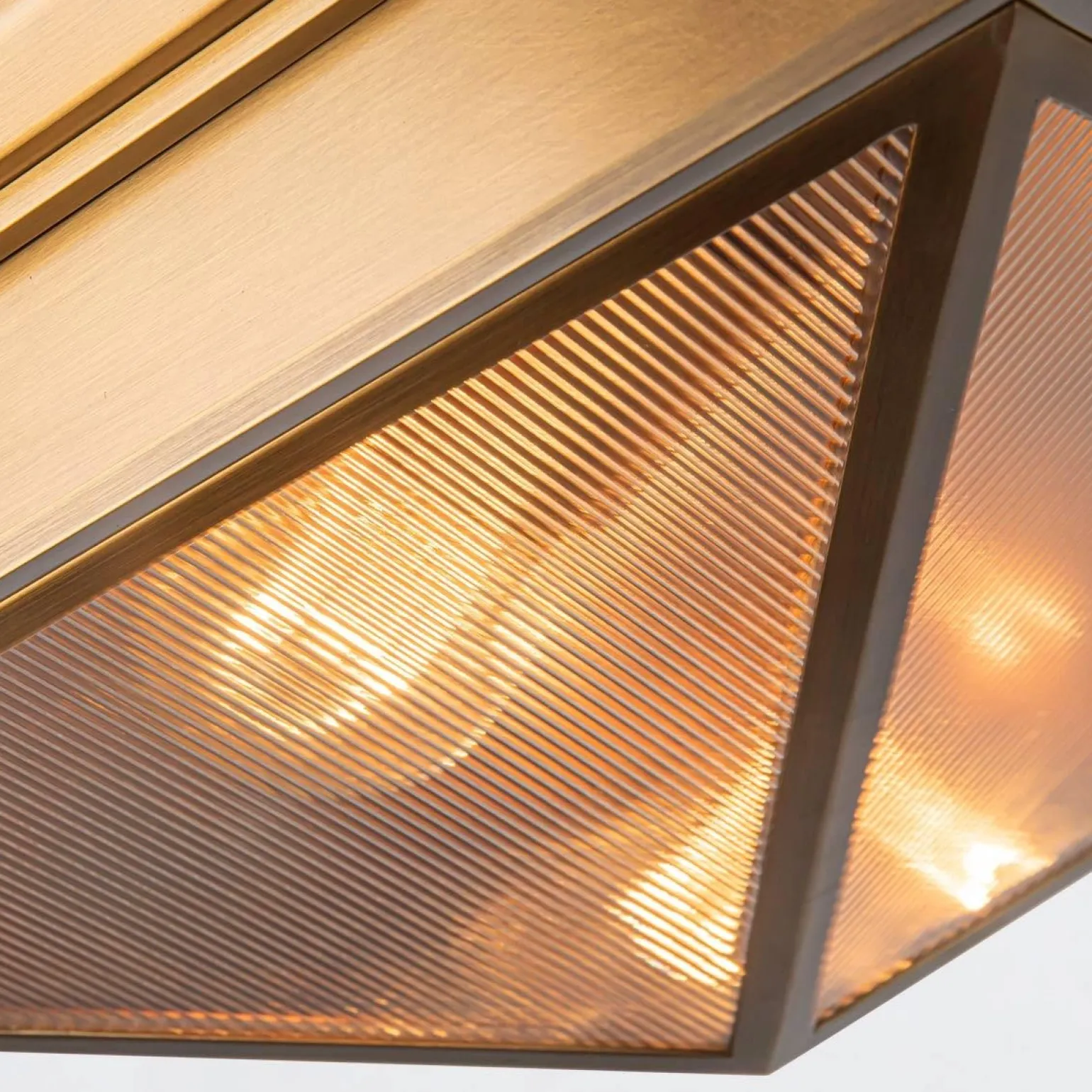 Plafon Cairo - 2 źródła światła - Vintage mosiądz (QN-CAIRO-F-M-VBS-CR) - Quintiesse