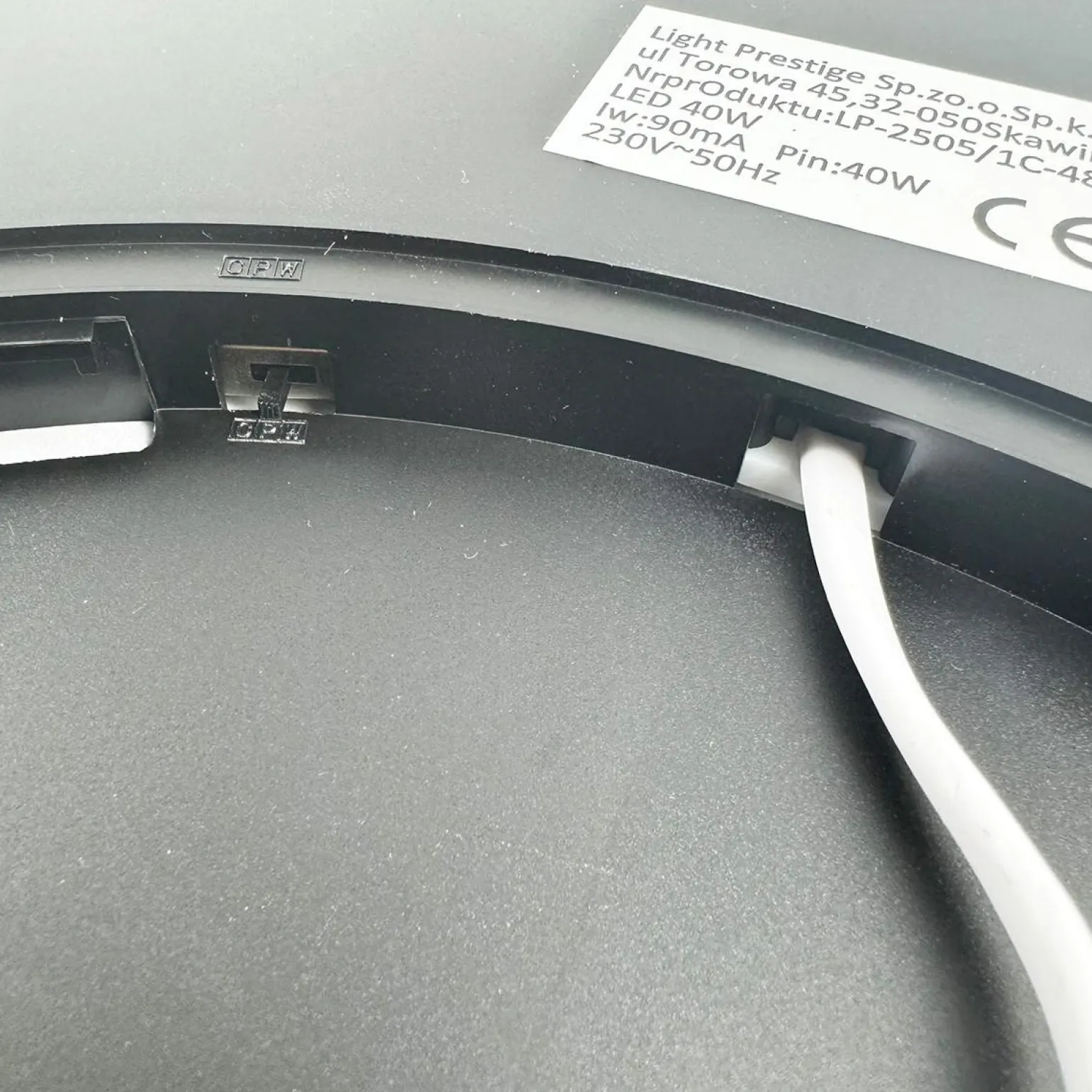 Plafon California LED CCT czarny 60 cm (LP-2505/1C-60 BK) - Light Prestige