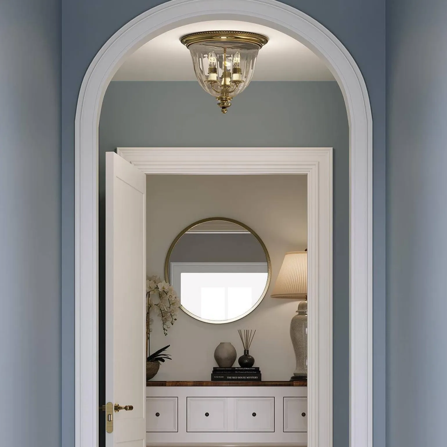 Plafon Cambridge (HK-CAMBRIDGE-F-B) - Elstead Lighting