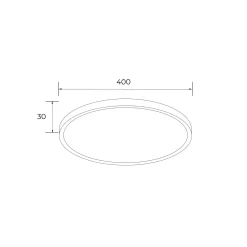 Plafon CAMI drewno Ø 40 (WM-BP1108-S-W) - Zuma Line