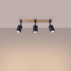 Plafon FAGER 3 czarny (SL.1345) - Sollux Lighting