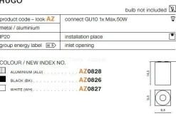 Plafon HUGO white (AZ0827) - AZZARDO
