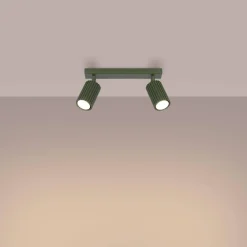Plafon KARBON 2 zielony oliwkowy (SL.1618) - Sollux Lighting