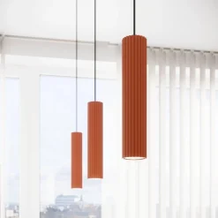 Plafon KARBON 4L ochra czerwona (SL.1641) - Sollux Lighting