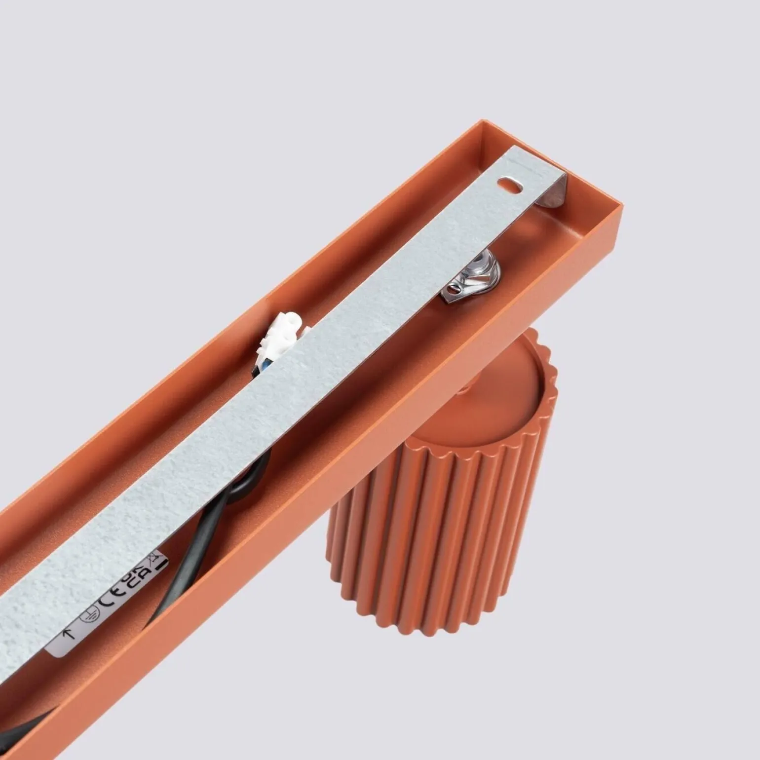 Plafon KARBON 4L ochra czerwona (SL.1641) - Sollux Lighting