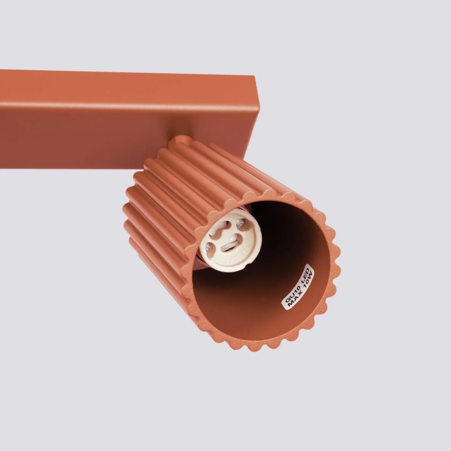 Plafon KARBON 4L ochra czerwona (SL.1641) - Sollux Lighting