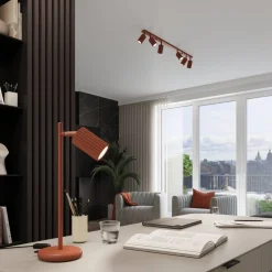 Plafon KARBON 6L ochra czerwona (SL.1642) - Sollux Lighting