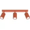 Plafon KARBON 3L ochra czerwona (SL.1638) - Sollux Lighting