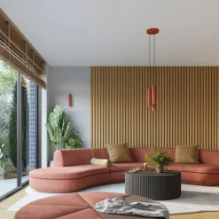 Plafon KARBON 3L ochra czerwona (SL.1638) - Sollux Lighting