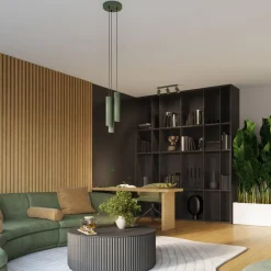 Plafon KARBON 3L zielony oliwkowy (SL.1619) - Sollux Lighting