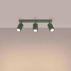 Plafon KARBON 3L zielony oliwkowy (SL.1619) - Sollux Lighting