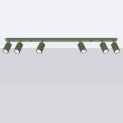 Plafon KARBON 6L zielony oliwkowy (SL.1623) - Sollux Lighting