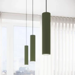 Plafon KARBON 4L zielony oliwkowy (SL.1622) - Sollux Lighting