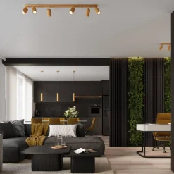 Plafon KARBON 4L złoty (SL.1565) - Sollux Lighting