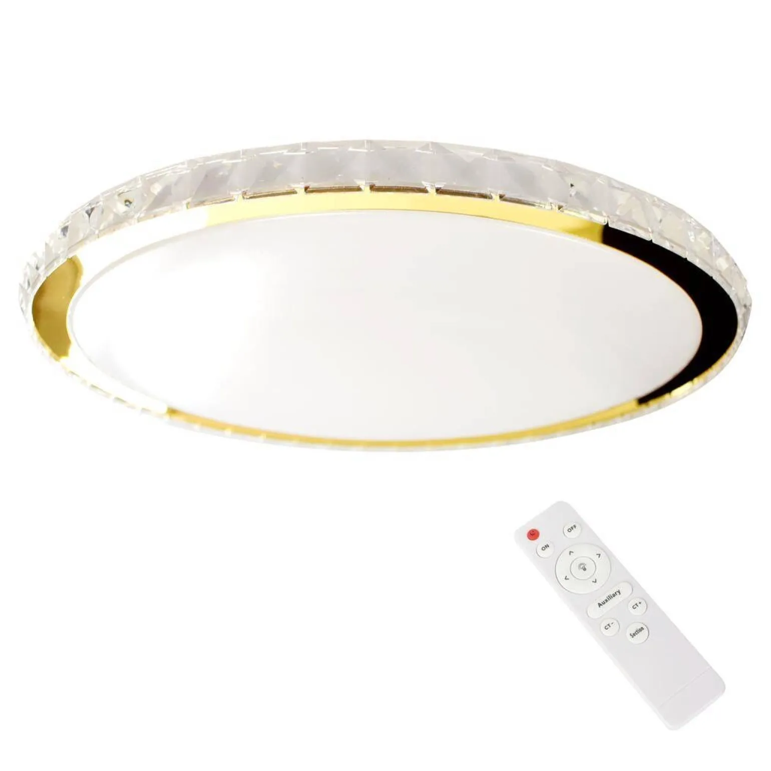 Plafon Layla Gold 50W ściemnialny + pilot (ML8131) - Milagro