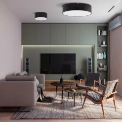 Plafon LIVO BLACK L 4XE27 IP54 (10988) - TK Lighting