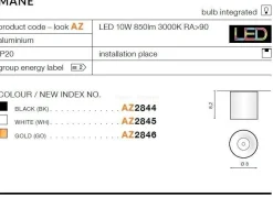 Plafon MANE white (AZ2845) - AZZARDO