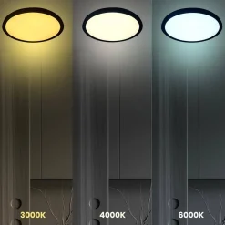 Plafon MAQ 50W 3CCT Czarny (ML0442) - Milagro