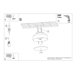 Plafon OMIQ beżowy (SL.1679) - Sollux Lighting