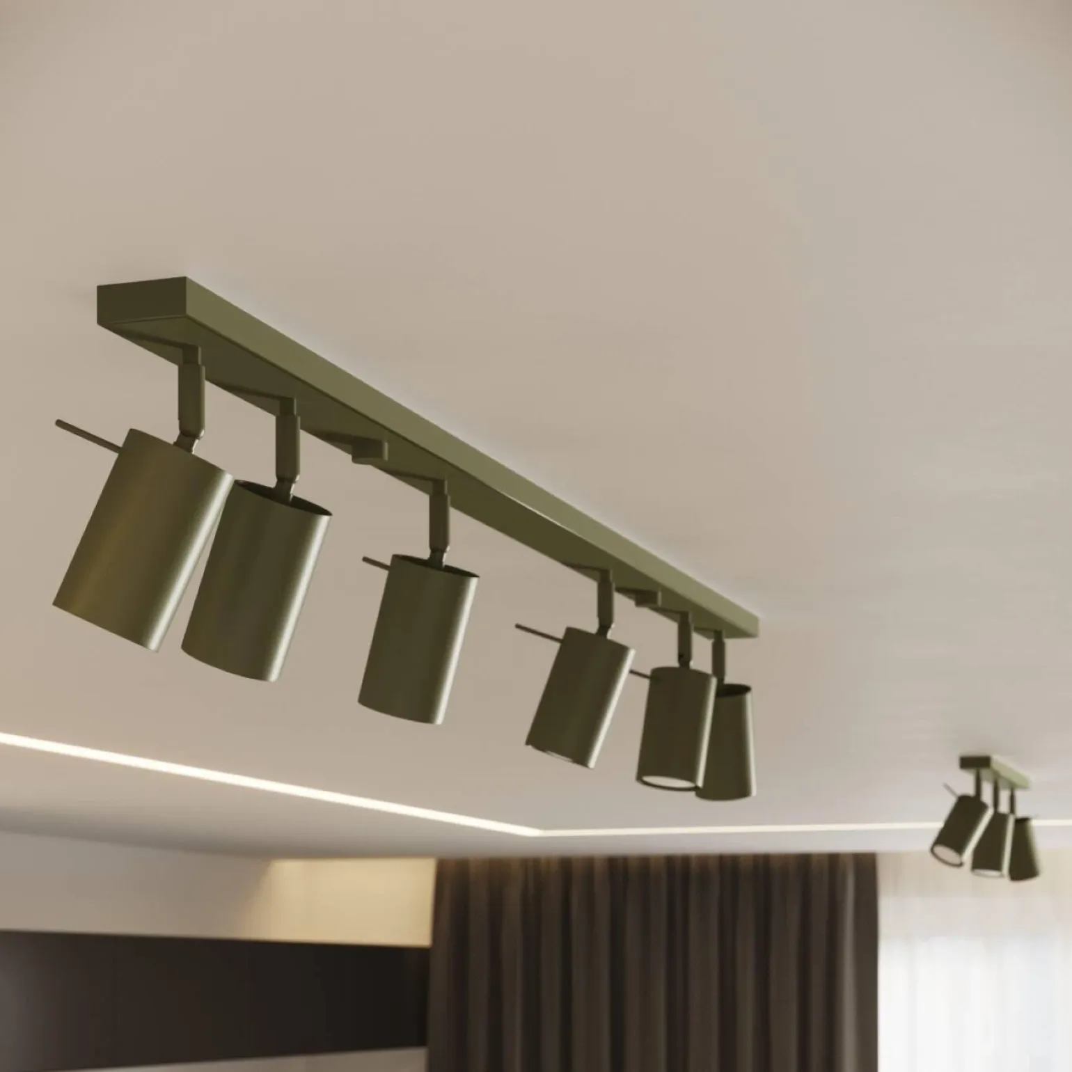 Plafon RING 3L zielony oliwkowy (SL.1502) - Sollux Lighting