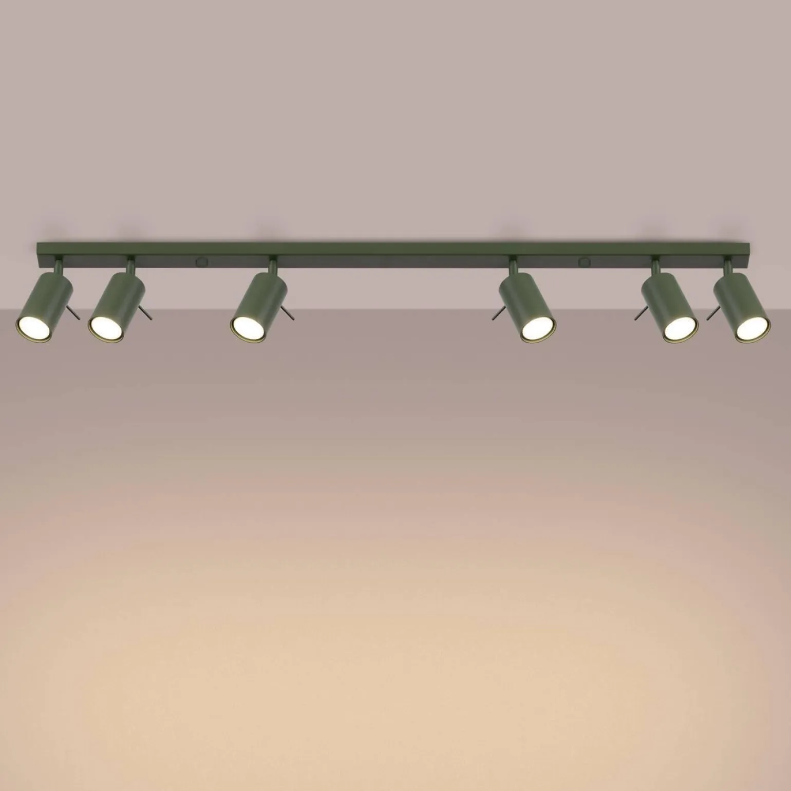 Plafon RING 6L zielony oliwkowy (SL.1505) - Sollux Lighting