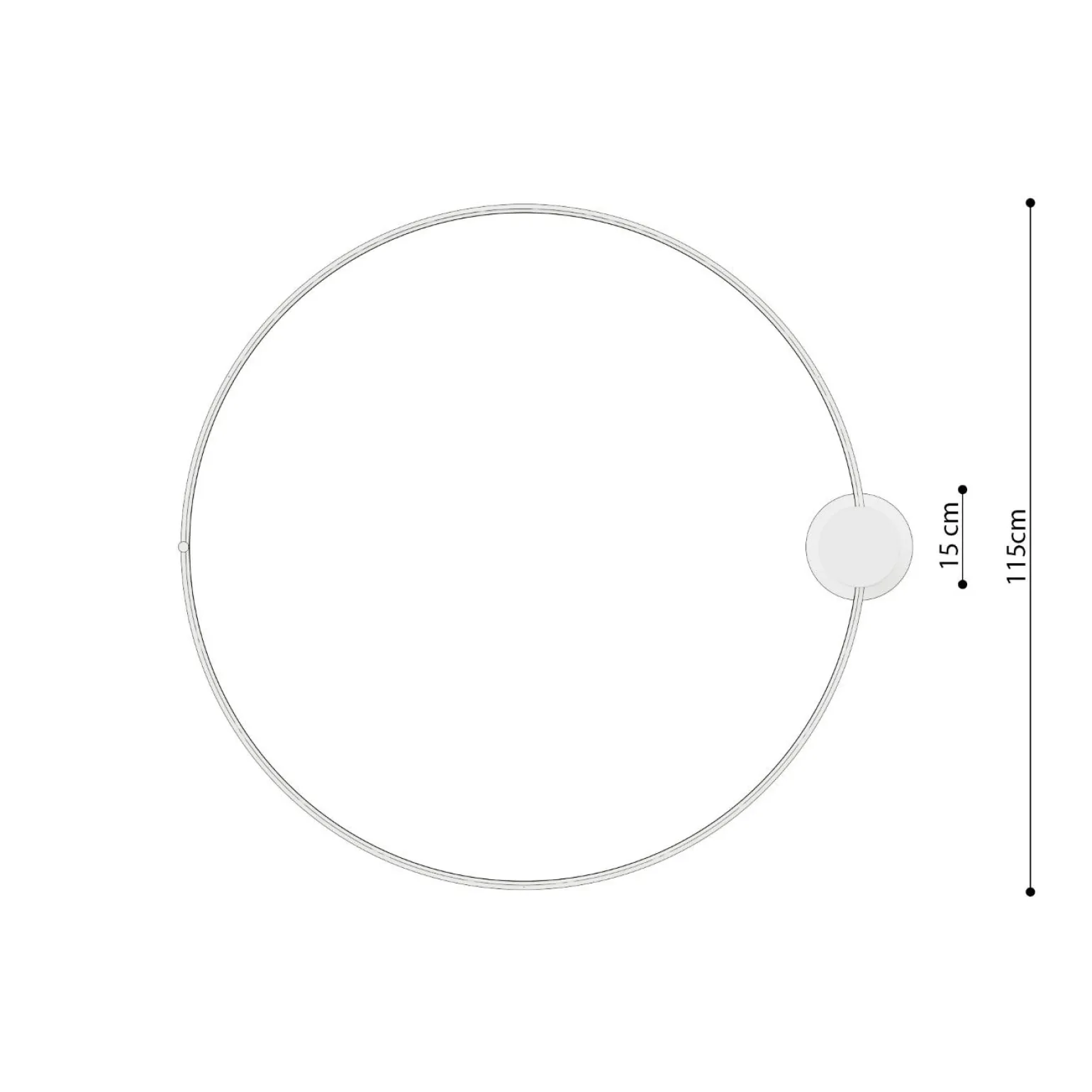 Plafon RIO 110 beżowy LED 4000K (TH.372) - Thoro Lighting