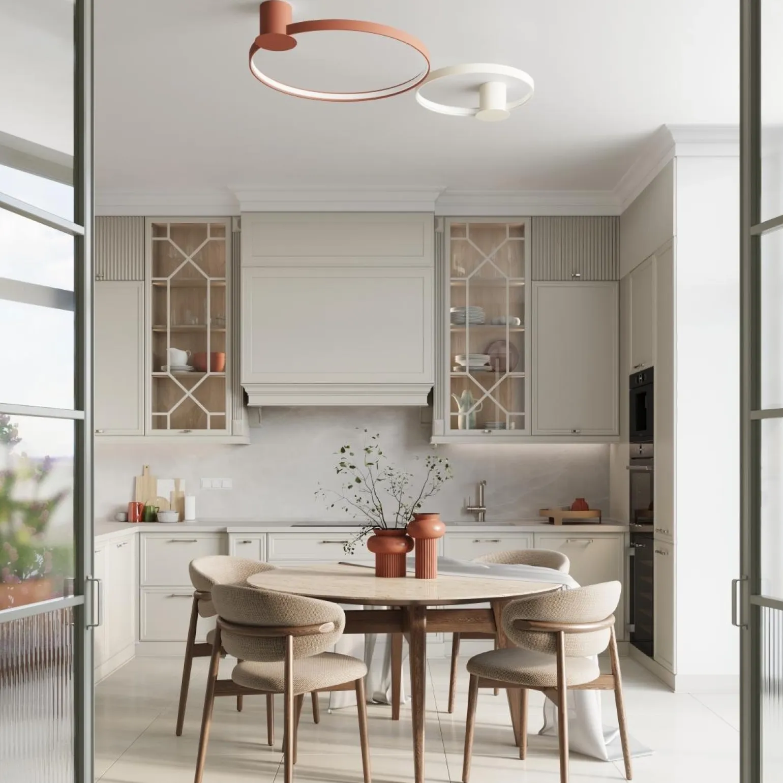 Plafon RIO 78 beżowy LED 4000K (TH.371) - Thoro Lighting