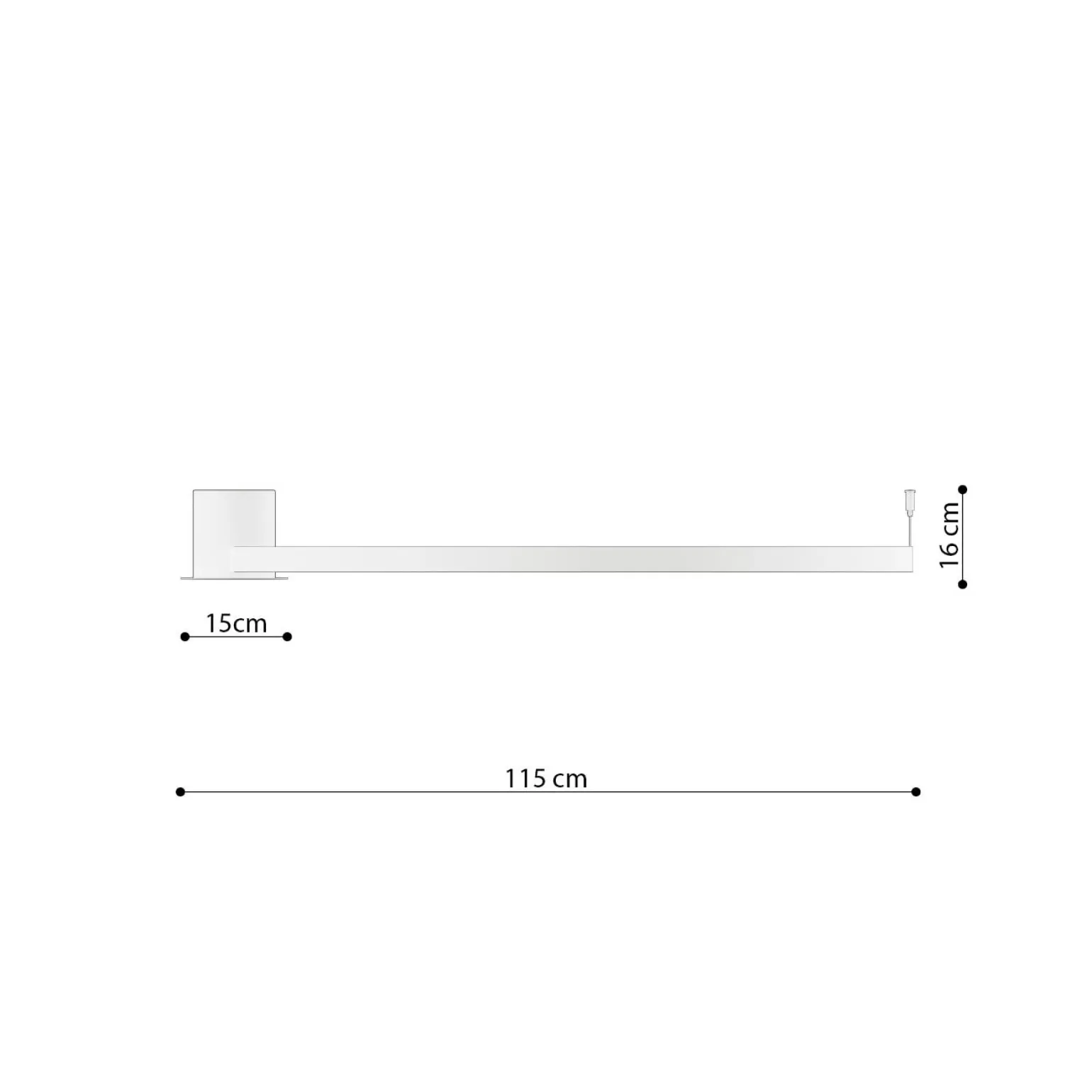 Plafon RIO 110 ochra czerwona LED 4000K (TH.416) - Thoro Lighting