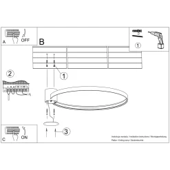 Plafon RIO 55 zielony oliwkowy LED 3000K (TH.389) - Thoro Lighting