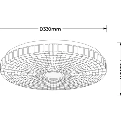 Plafon Solaro 33 cm biały LED 4000K (LP-5490/1C-33 WH) - Light Prestige