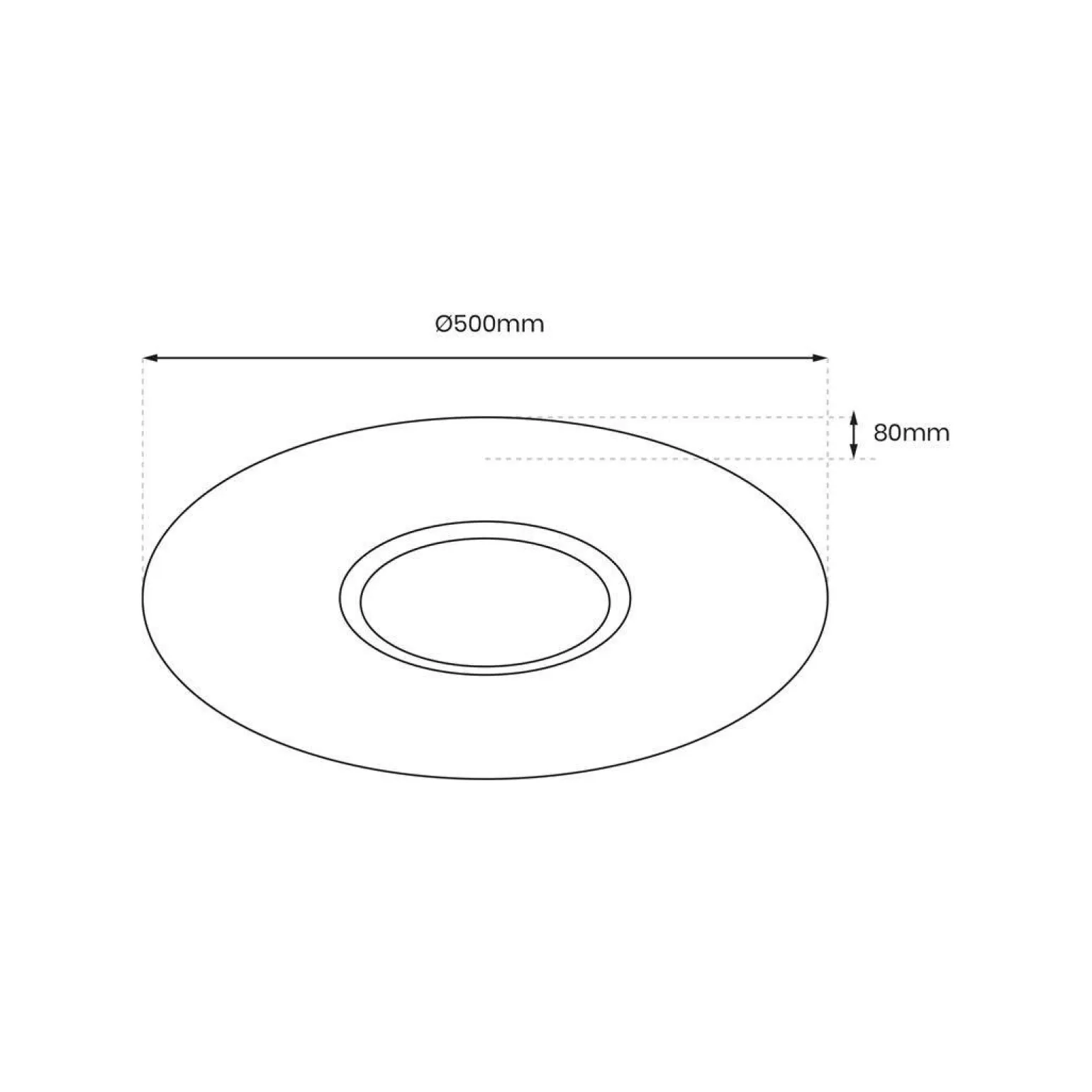 Plafon SPARKY 50W + pilot (ML8233) - Milagro