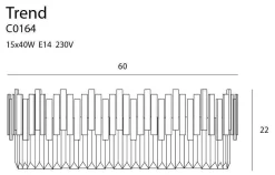 Plafon TREND 60 cm (C0164) - Maxlight