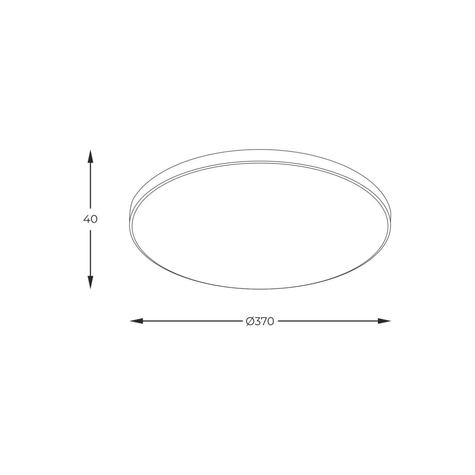 Plafon VERI LAMPA czarny Ø 37 (WM-C7300-S-BL) - Zuma Line