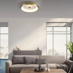 Plafon VERTIGO ceiling light brass matt body (14384-60) - Paul Neuhaus