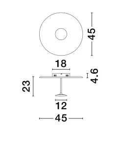 Plafon wewnętrzny COLCHANI (LE44667) - Luces Exclusivas